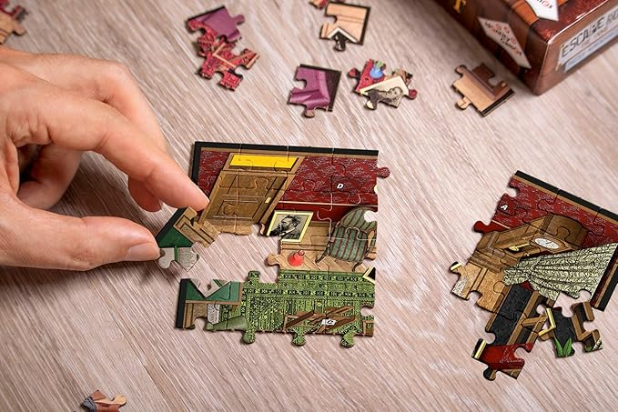 Escape Room: Puzzle Adventures - Secret of The Scientist Jigsaw Puzzle & Escape Room Board | 1-2 Players - Games for Family Game Night | for Kids and Adults Ages 16+ | English Version