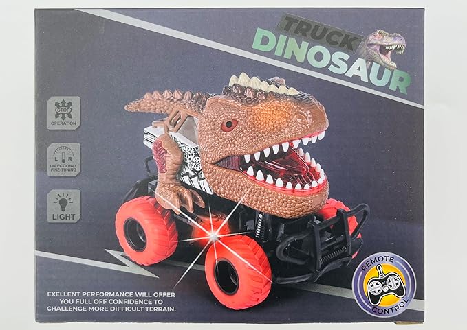 Dinosaur Toys Remote Control Car for Kids 3-7, Dino RC Car for Toddler Kids Toys Age 3 4 5 6 7 Boys and Girls Christmas Birthday Gift
