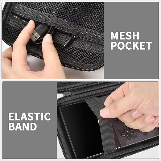 PAIYULE Travel Case Compatible with RG40XX V Retro Handheld Game Console, Handheld Emulator Storage Holder Organizer, Android Game Console Carrying Bag (Box Only)
