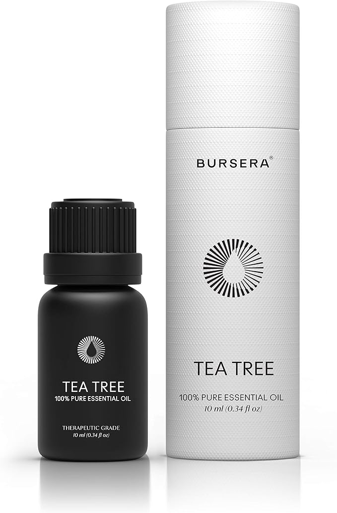 Bursera Tea Tree Essential Oil, Tree Planted with Every Order, 100% Pure Australian Tea Tree Oil, 10ml Undiluted High Grade Natural Tea Tree Oils for Diffuser, Shower, Skin and Aromatherapy