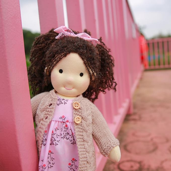 Handmade Waldorf Collect Rag Doll Birthday Present with Exquisite Box-Everly 12"
