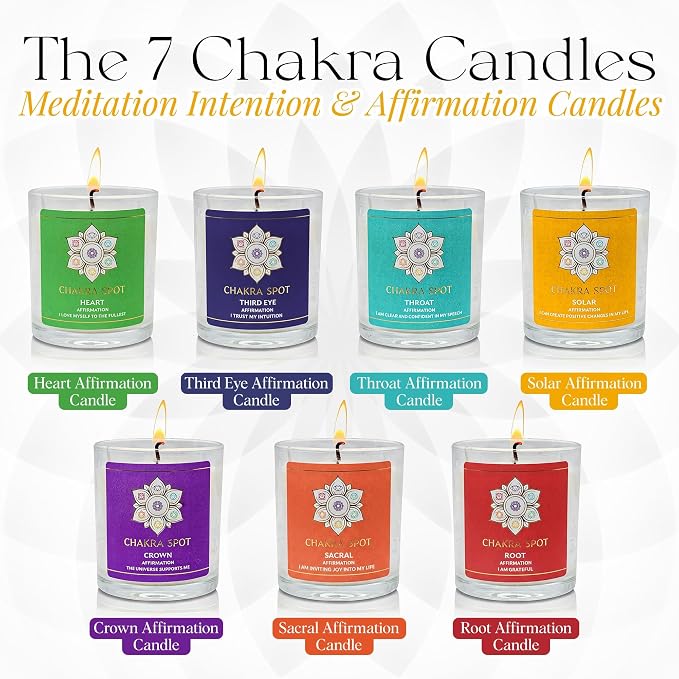 Solar Chakra Candle - Manipura Energy for Confidence & Personal Power, Uplifting Aromatherapy with Lemongrass, Grapefruit, Cinnamon, Cypress Essential Oils, Beeswax & Coconut Wax - 8oz