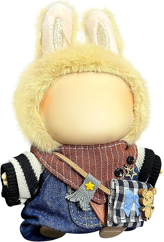 Clothes Fit for 17CM Doll, Fashion Doll Clothes Outfit Set Cute Theme Designer Toys Dress Accessories for Collector Fans Display (Blue Mice)
