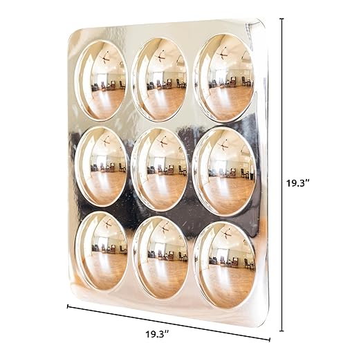 Spark & Wow Sensory Wall Toddler Mirror | Large | 9 Bubbles | for Ages 6m+ | Easy-to-Clean Acrylic | Stimulate Cognitive Development