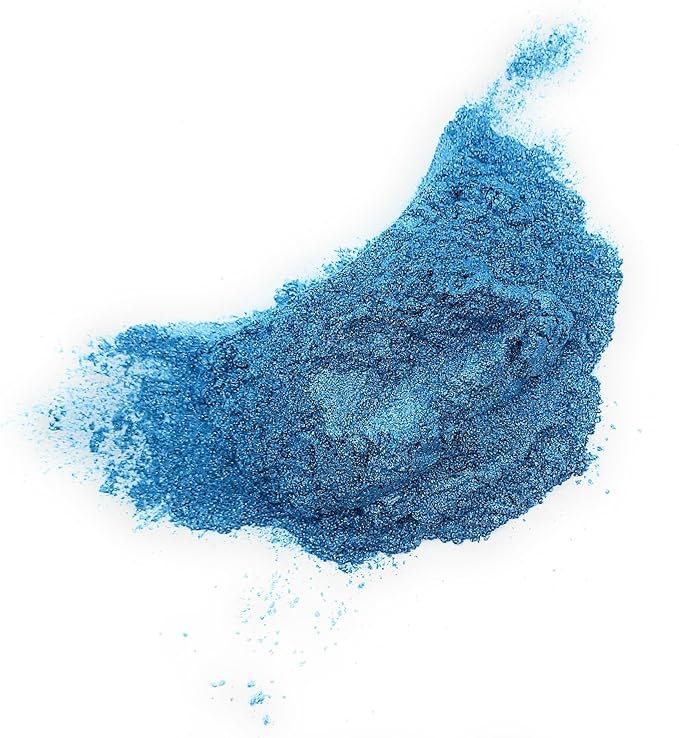 Pearl Mica Powder Pigment Dye - 500 Grams (1.1 lbs) - Best Bulk Price for Fine Arts, Crafting, Painting, Bath Bomb Soap Candle Slime Jewelry Making, Epoxy Resin, Woodworking (Blue BL20)