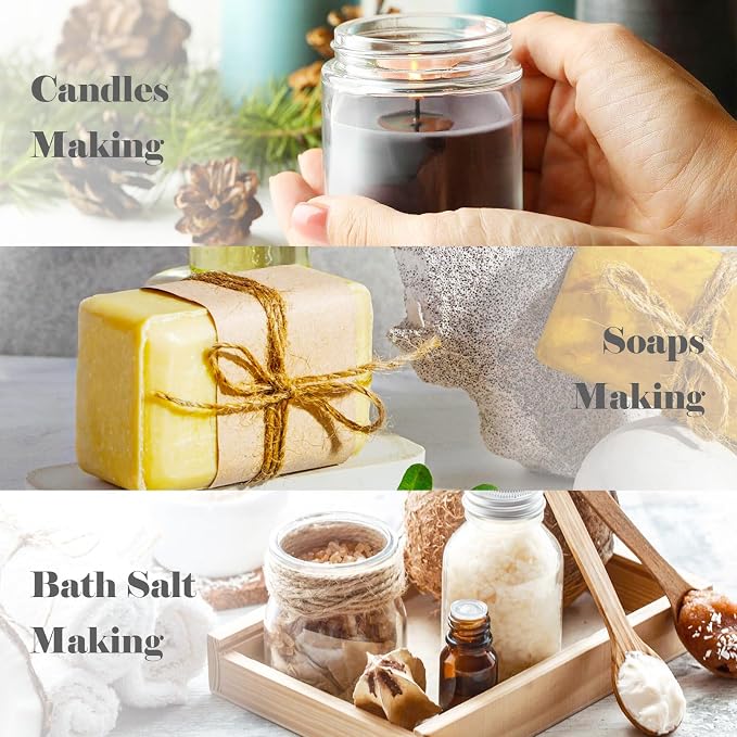AmaKane Winter Fragrance Oil, Holiday Diffuser Oil Scents, Candle Scents for Candle Making, Soap Making Scents, Oud Vanille, Frosted Fir, Leather Almond and More Essential Oils 6x10ml