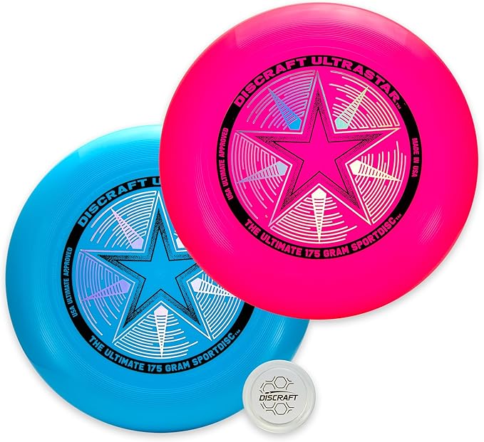 Discraft Ultrastar Ultimate Discs 1 & 2 Packs, Standard Size, for Competitive & Casual Play