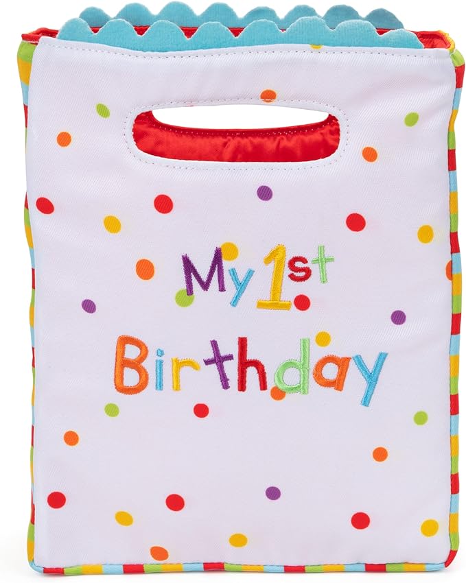 Baby GUND, My First Birthday-Themed 5-Piece Plush Playset, Sensory Toys for Babies, 8”