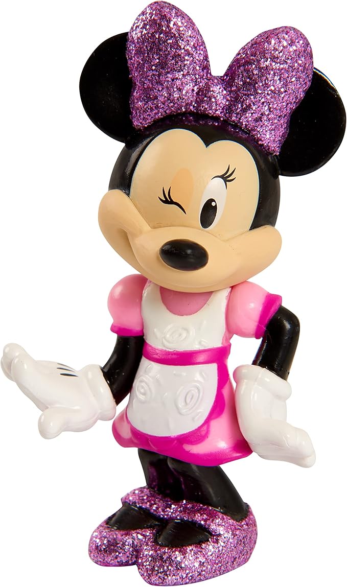 Disney Junior Minnie Mouse 3-inch Collectible Figure Set, 5 Piece Set, Kids Toys for Ages 3 Up by Just Play