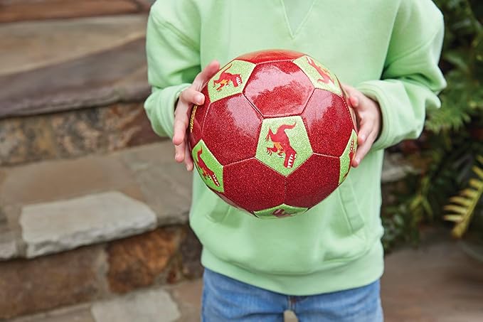 Crocodile Creek Soccer Ball - Inflatable Rubber Ball for Kids Ages 4 and Up - for Indoor and Outdoor Sports - PVC-Free