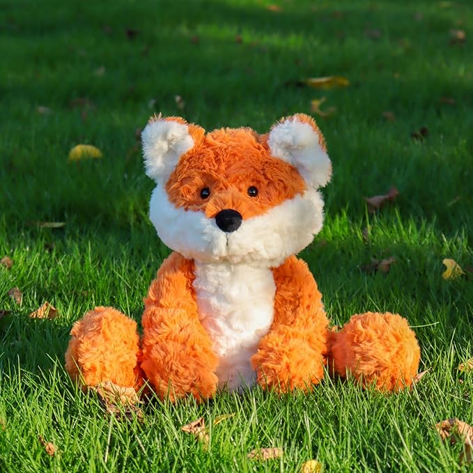 Apricot Lamb Toys Plush Yellow Fox Stuffed Animal Soft Cuddly Perfect for Child (Orange Fox,12 Inches)