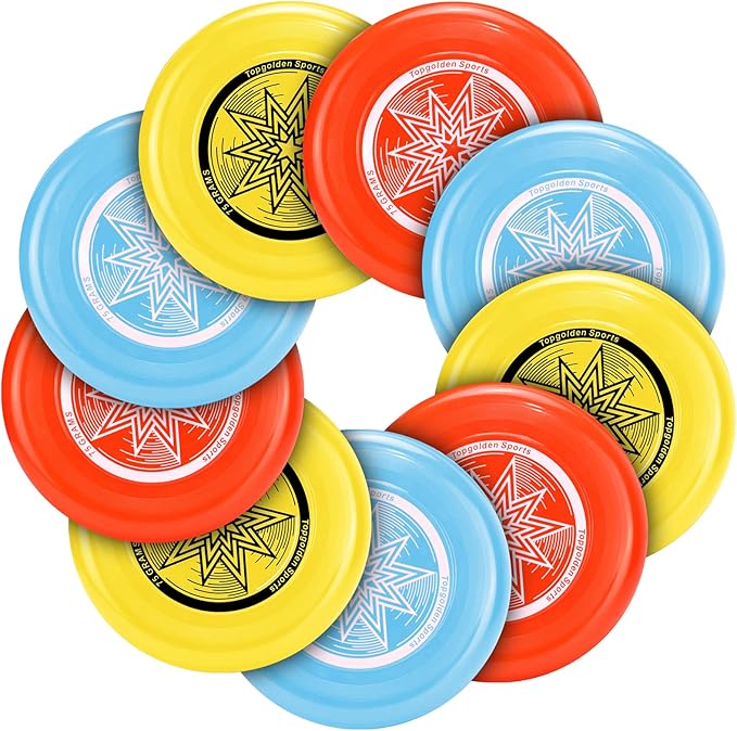Eastgoing Outdoor Flying Disc 175 Gram, 10.75 Inch Sport Disc ，Loads of Colors Available, Suitable for Competitions, Team Flying Disc for Beach, Park, Pet, Camping and More,