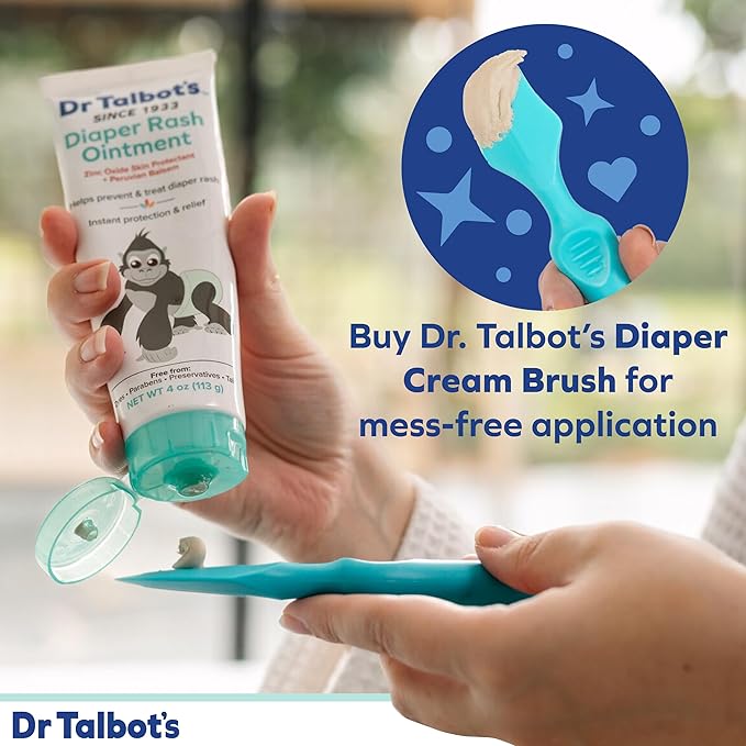 Dr. Talbot's Maximum Strength Diaper Rash Ointment - 4 oz - Zinc Oxide Skin Protectant with Peruvian Balsam - Treats and Prevents Rash