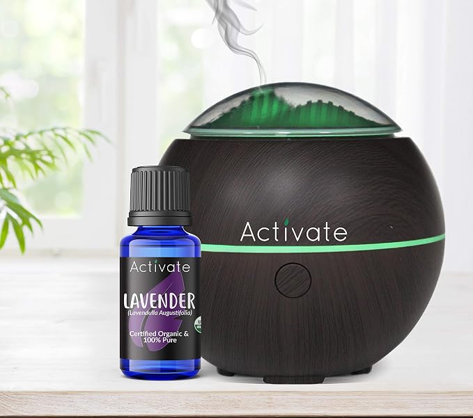 Lavender Essential Oil, USDA Certified Organic, 100% Pure Steam Distilled Lavender Oil (Lavandula angustifolia), Premium Aromatherapy Oil for Diffusers, Massage, DIY Blends & Home Fragrance, 10 mL