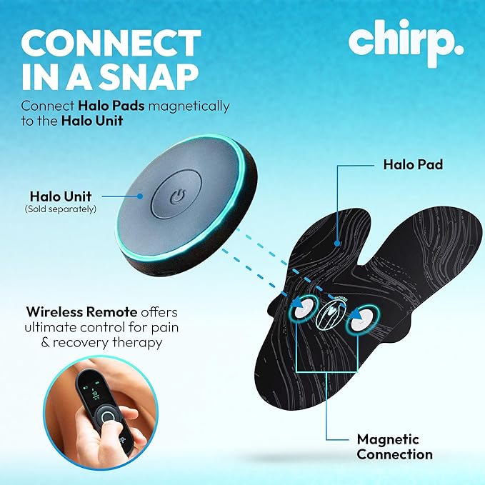 Chirp Halo Pads – Targeted Pain Relief, Deep Tissue Support, Muscle Recovery for Back, Shoulders, HIPS, & More