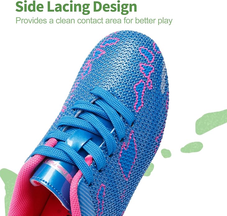 DREAM PAIRS Boys Girls Soccer Cleats Kids Football Shoes for Little/Big Kid