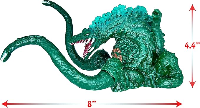 TwCare Biollante vs Godzilla Toy Action Figure: King of The Monsters, Movie Series Movable Joints Soft Vinyl, Travel Bag