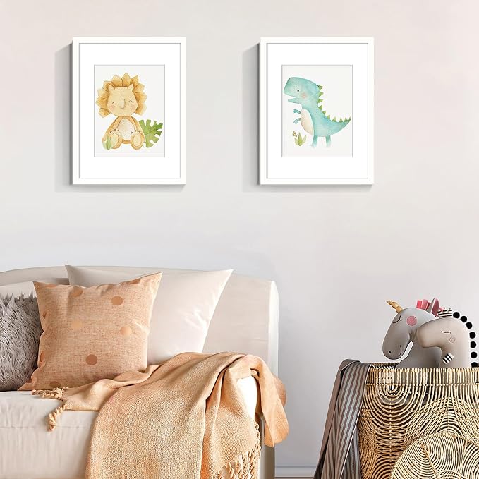 upsimples 12x16 Picture Frame, Display Pictures 8.5x11 with Mat or 12x16 Without Mat, Wall Hanging Photo Frame, White, 1 Pack