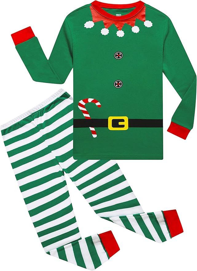 KikizYe Little Big Boys Girls Pajamas Set Kids PJs 100% Cotton Sleepwear