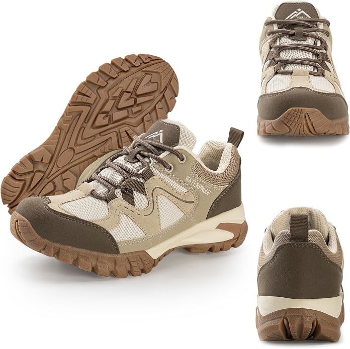 CC-Los Women's Lightweight Waterproof Hiking Shoes for Walking, Outdoor & Climbing