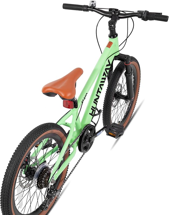 KEANO Huntaway 20 24 Inch Kids Bike for Boys & Girls Ages 7-12 Years Hardtail Mountain Bike for Kids with Aluminum Frame and 7-Speed Drivetrain Children Bicycle