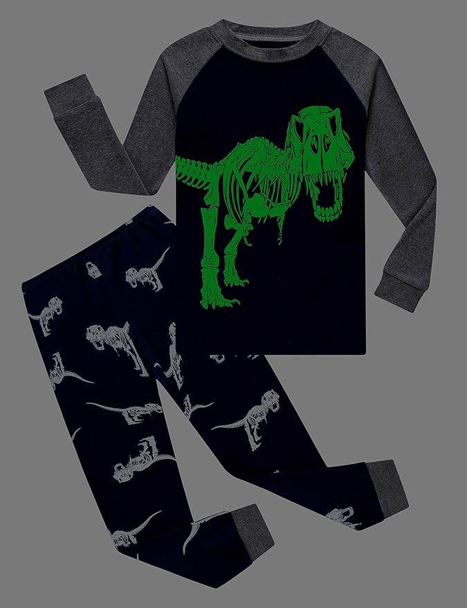 Family Feeling Little Boys Pajamas Sets 100% Cotton Long sleeve Pjs