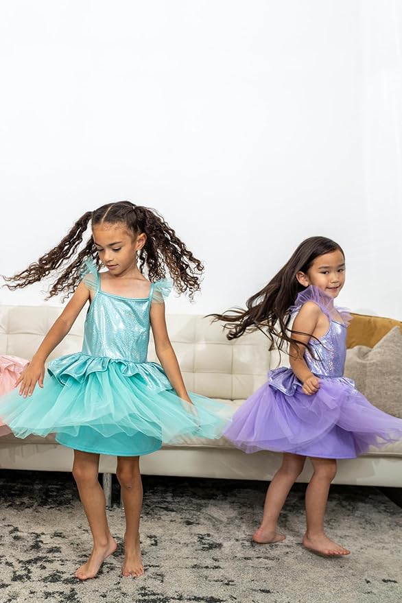 Little Adventures Lilac Tutu Princess Dress Up Costume - Machine Washable Child Pretend Play Dress with No Glitter
