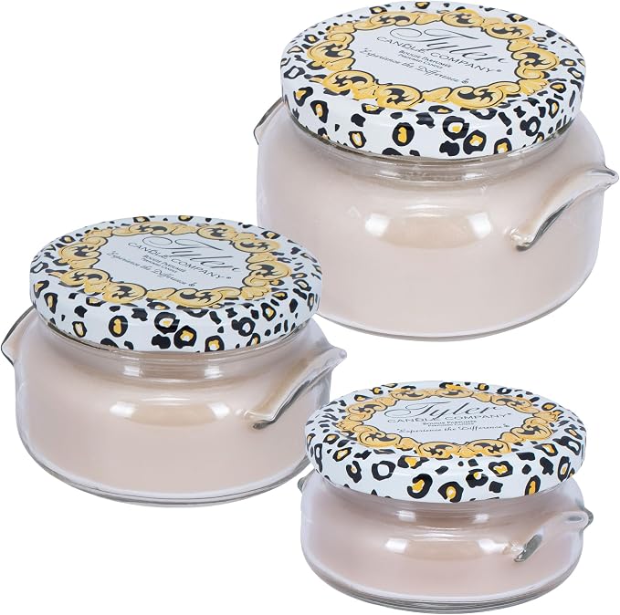 Elanze Designs Tyler Candle HIGH Maintenance Scented Aromatherapy Candle - 22 oz, 11 oz and 3.4 oz Glass Jar Bundle; Set of 3