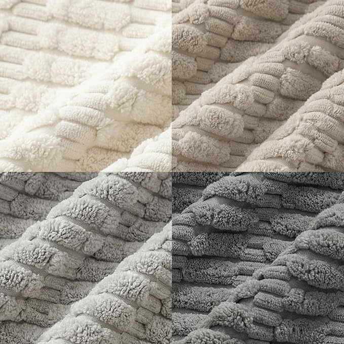 Fancy Homi 4 Packs Decorative Throw Pillow Covers for Living Room Couch Bed, Modern Farmhouse Boho Home Décor Accent Cushion Case, 16" x 16", Grey Series