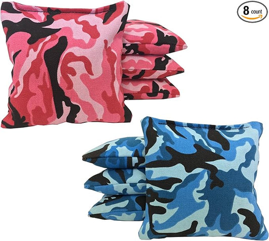 Tailgating Pros Regulation Cornhole Bags - Set of 8 - Corn Filled & Handmade 25+ Color Options