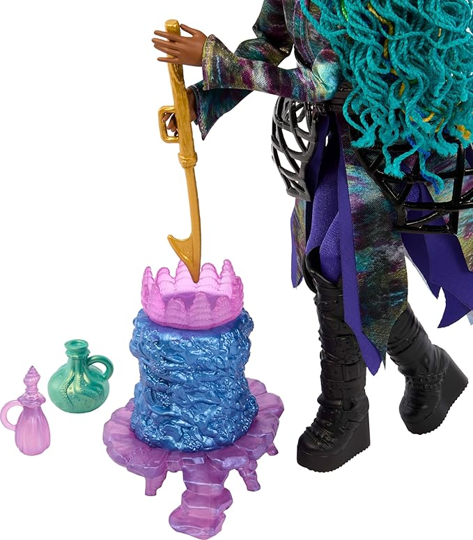 Mattel Disney Descendants: The Rise of Red Playset with Fashion Doll & Accessories, Uliana’s Sea Witch Lair
