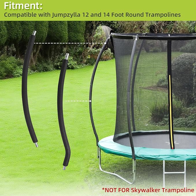 Trampoline Poles Replacement for Skywalker Or Jumpzylla,Galvanized Trampoline Enclosure Pole for Skywalker or Jumpzylla,Replace Parts#4201 4202 4135 OR for Jumpzylla 8ft 10ft&12ft 14ft