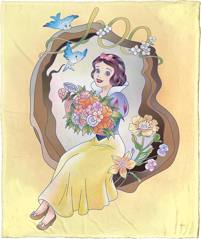Northwest Disney 100 Silk Touch Throw Blanket, 50" x 60", Celebration Snow White