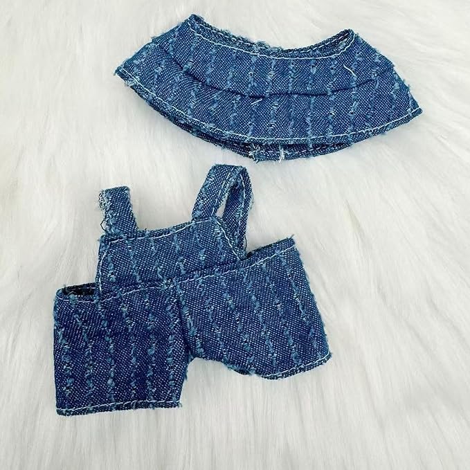 17cm Doll Clothes Set (No Doll) – 3-Pack Handmade Outfits with Accessories for 6.7” Dolls, Premium Cotton Clothing with Gift-Ready Packaging, Perfect for Dress-Up and Collectors (F12, 3)