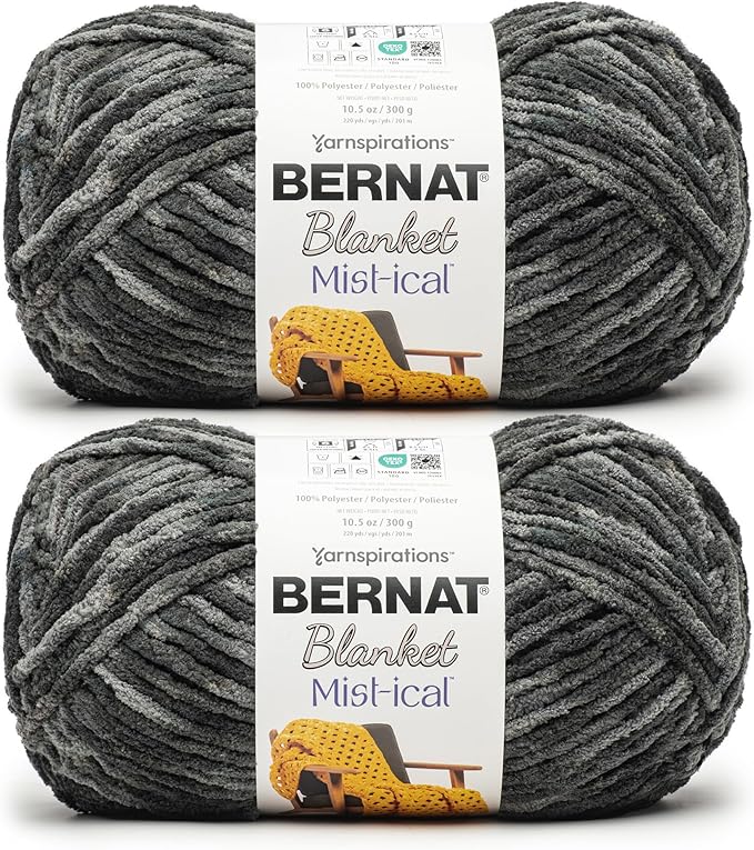 Bernat Blanket Mist-ical Cinder 2 Pack of 300g Yarn
