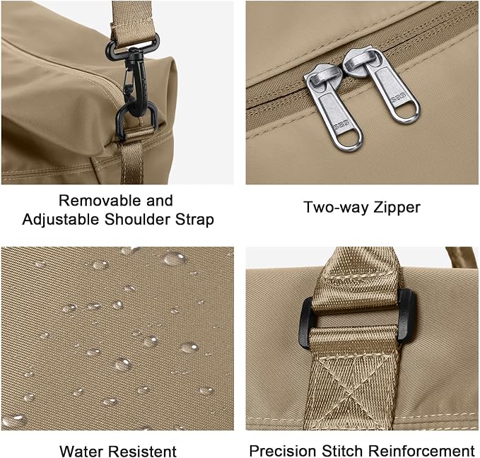 Travel Duffel Bag, Carry On Overnight Weekender Bags for Women | Travel Bag with Wet Pocket & Trolley Sleeve, For Spirit Airlines 18x14x8 Personal Item Bag