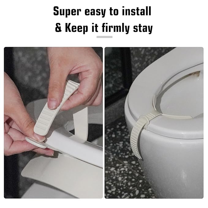 Toilet Pee Splash Guard – Urine Deflector Blocks Leaks Center Strap with Built-in O-Ring | Comfortable Pee Shield for Toddlers, Potty Training & Elderly | Fits Most Toilet Seats (2, 11.4x6.3inch)