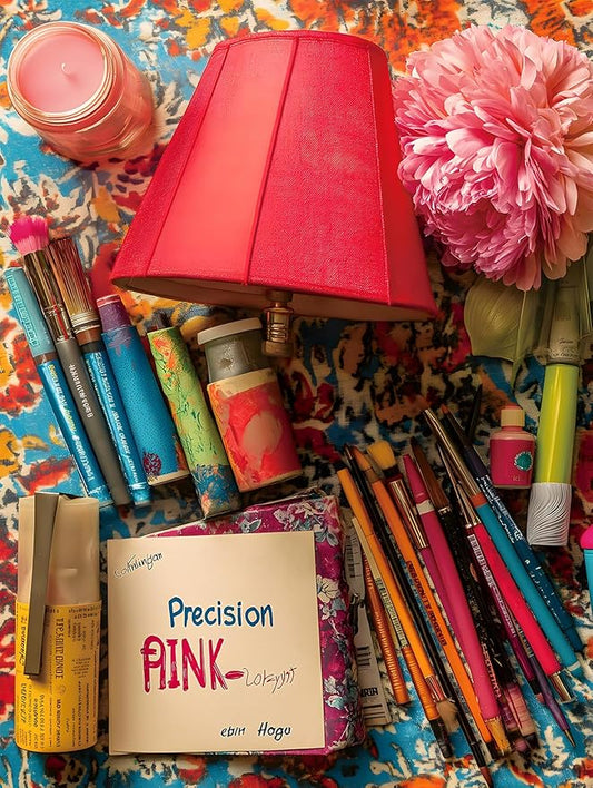 1000-Piece Adult Puzzle - Colorful Still Life Photography Style with Paintbrushes, Red Lamp & Pink Peony - Artistic & Challenging Modern-Style Jigsaw Puzzle for Adults, 19.25 x 26.65 in