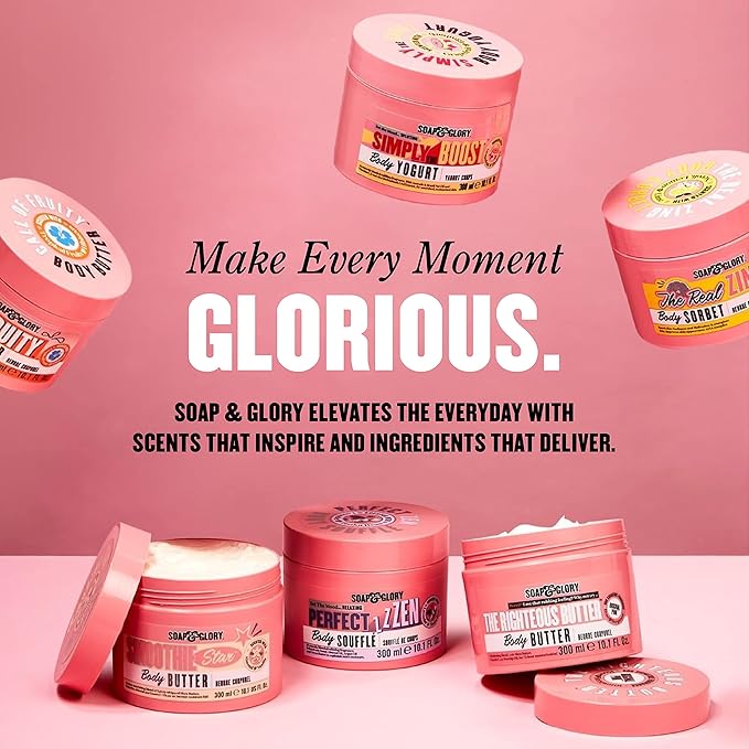 Soap & Glory Original Pink Clean On Me Body Wash - Hydrating Shower Soap & Skin Cleanser with Built In Body Lotion for Hydration - Bergamot & Rose Scented Moisturizing Body Wash (500 ml, 2 pack)