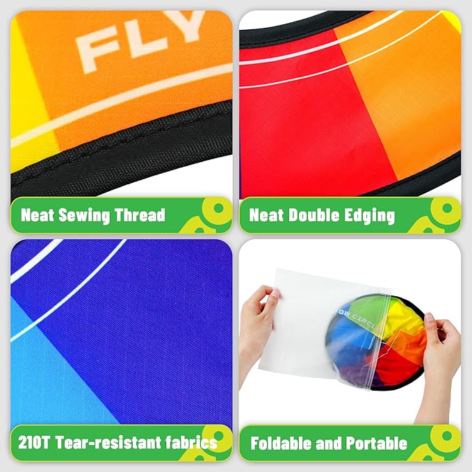 Doinfly【3-Pack Professional Flying Toys - Ultra-Stable & Long Distance Sport Flying Equipment for Outdoor Games, Pool, Beach, Backyard Fun | Adults & Kids Family Toy (Rainbow Series Colors)