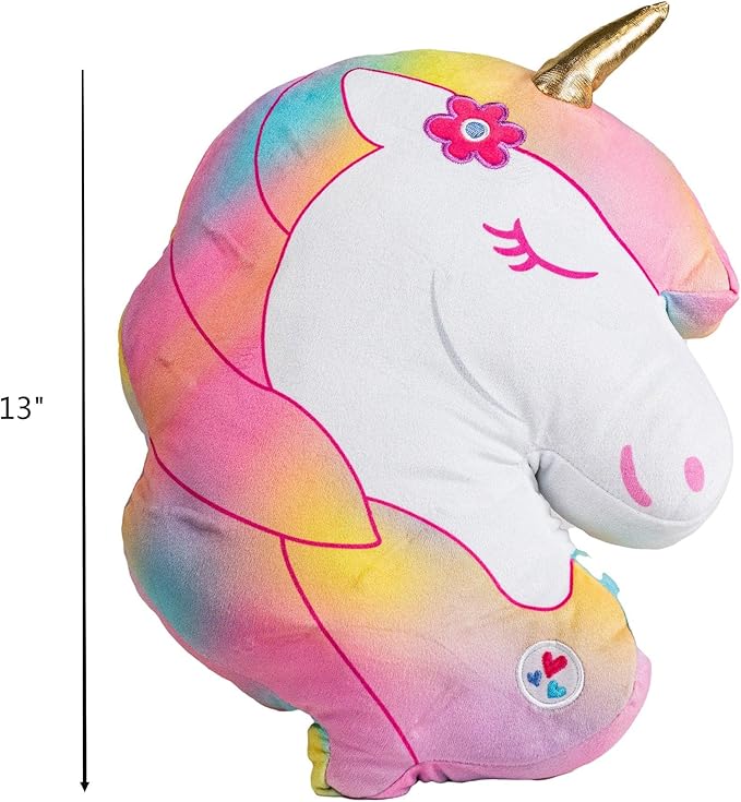 Light Up Pillow for Kids, Plush Led Night Light for Boys and Girls, Oeko TEX Certified, Toddler’s Light Up Sleeping Toy, Rainbow Unicorn