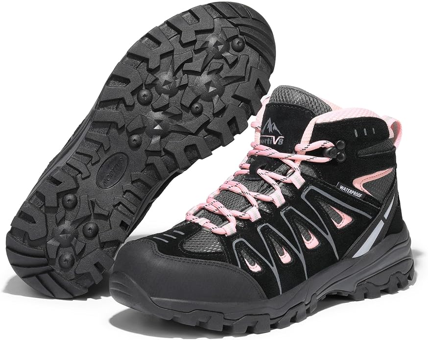 NORTIV 8 Women's Waterproof Hiking Boots Outdoor Trekking Camping Trail Hiking Boot Seeker