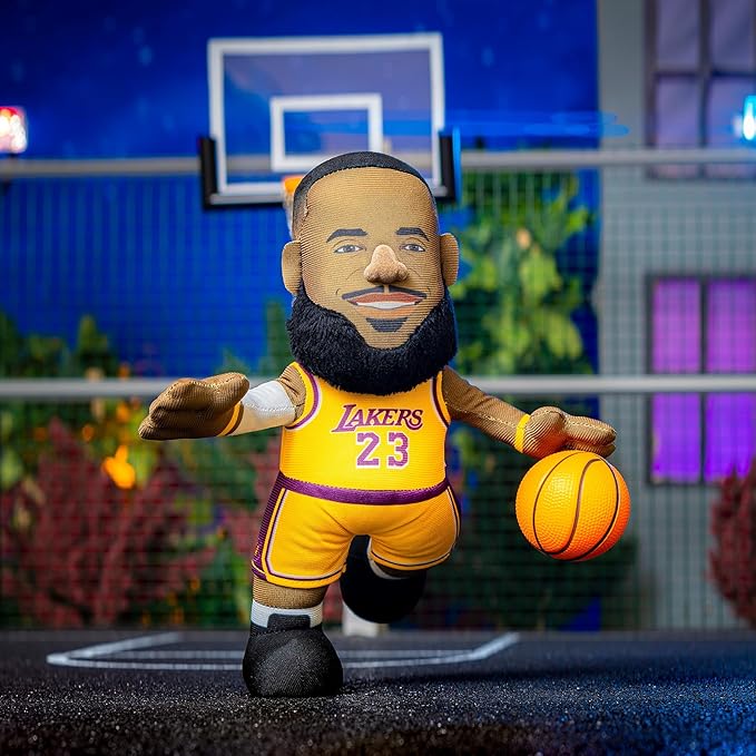 Bleacher Creatures Los Angeles Lakers Lebron James 10" NBA Plush Figure - A Legend for Play or Display