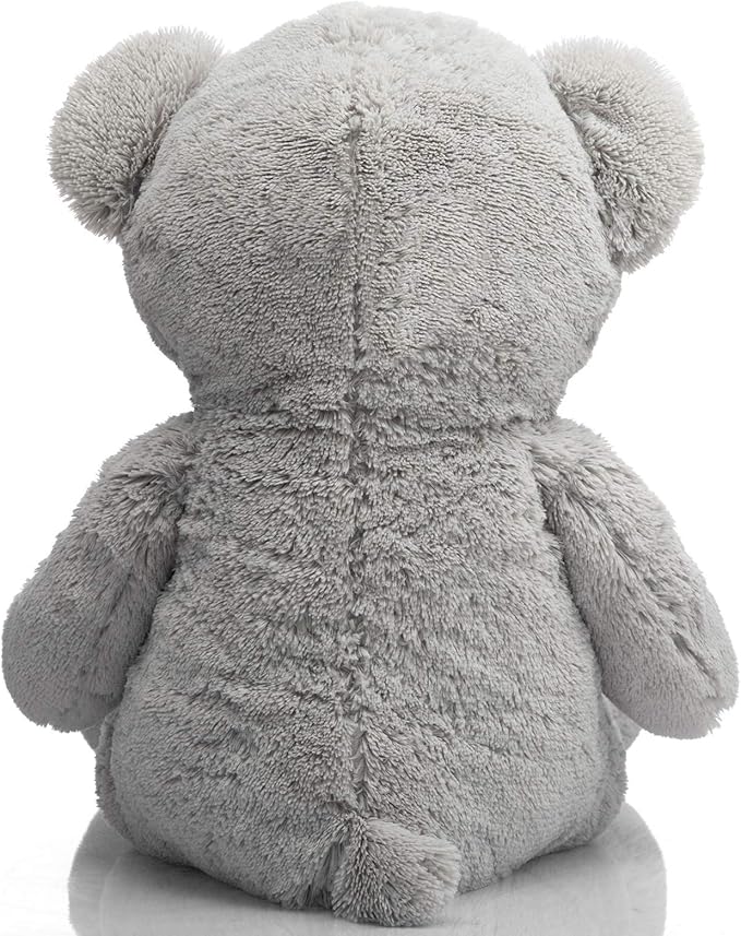 HollyHOME Teddy Bear Stuffed Animal Plush Giant Teddy Bears with Footprints Big Bear 36 inch Gray