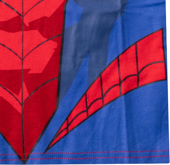 Marvel Avengers Spider-Man Boys’ T-Shirt and Short Set for Toddler and Little Kids – Blue/Red