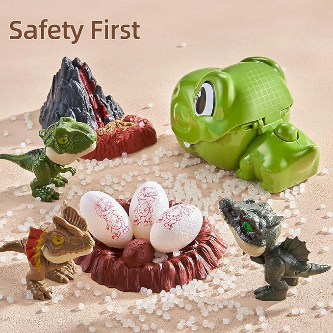 Dinosaur Toys for Kids Boys 3-5, 50 PCS Dinosaurs Toys Include ejection Dino, Press To Go Car and Realistic Dino, Dinosaur Toys Gifts For 3 4 5 Year Old Boys, Ideas 3 4 5 Year Old Birthday Gifts Boy