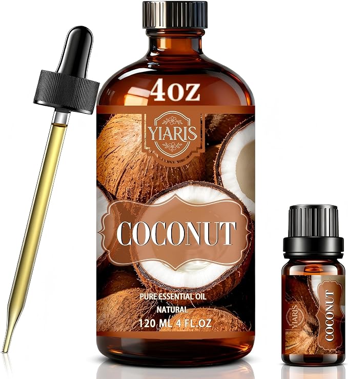 Coconut Essential Oil 4.33oz for Diffuser & Home Scent | coconut scent for diffuser, aromatherapy, spa, candle making, soap crafting, DIY projects