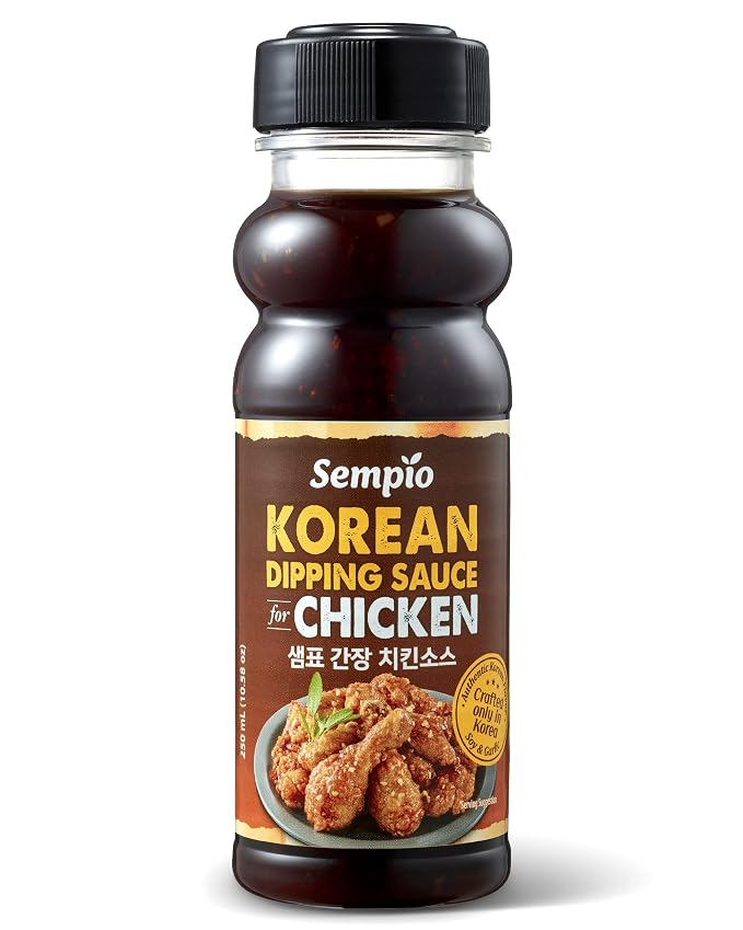 Sempio Korean BBQ Garlic & Soy Dipping Sauce for Chicken, 10.58oz / 300g | Savory with a Touch of Ginger, Perfect Sauce & Glaze for Fried Chicken, Wings, Tempura, or Grilled Meats, Zero Trans Fat