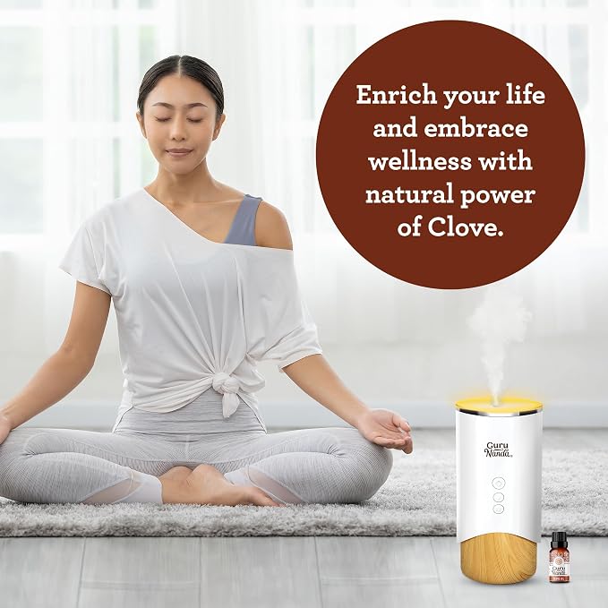 GuruNanda Clove Essential Oil - Pure, Natural & Undiluted for Aromatherapy and Diffuser - 15 ml