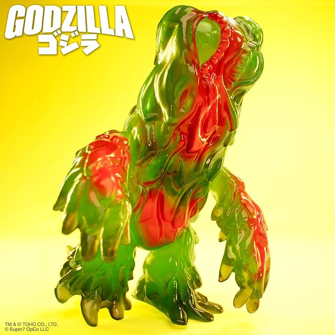 Super7 Toho Hedorah '71 (Clear Green) Reaction Figure - 3.75" Toho Godzilla Action Figure Classic Monster Movie Collectibles and Retro Toys